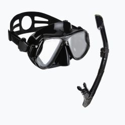 Šnorchlovací set AQUASTIC Maska + Šnorchl černý MSA-01C