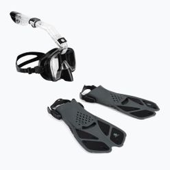 Šnorchlovací set  AQUASTIC Maska + Šnorchl černý SMFK-01SC