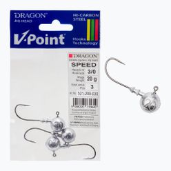 Dragon V-Point Speed 20g 3ks jigové hlavy černé PDF-521-200-030