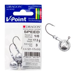 Dragon V-Point Speed jigová hlava 17 5g 3ks černá PDF-521-175-010