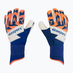 Dětské brankářské rukavice 4Keepers Equip Puesta Nc Jr modro-oranžové EQUIPPUNCJR