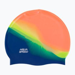 AQUA-SPEED Bunt 48 oranžovo-modrá plavecká čepice 113