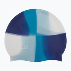 AQUA-SPEED Bunt 96 tmavě modrá a bílá plavecká čepice 113