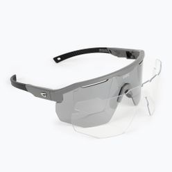 Cyklistické brýle GOG Argo matná šedá / černá / stříbrné zrcátko E506-1
