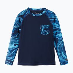 Reima Kroolaus dětské plavecké tričko černo-modré 5200150A-6985