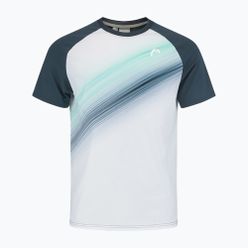 Pánské tenisové tričko HEAD Performance bílo-tmavě modré 811413NVXP