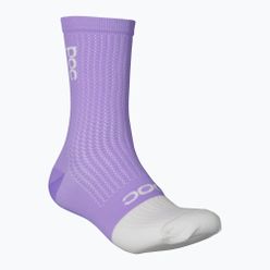 Cyklistické ponožky POC Flair Mid purple amethyst/hydrogen white