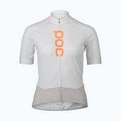 Dámský cyklistický dres POC Essential Road Logo bílý 53300