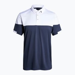 Pánské golfové polo tričko Peak Performance Player Block námořnicky modré a bílé G77181070