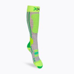 Dětské lyžařské ponožky X-Socks Ski 4.0 šedo-zelené XSSS00W19J