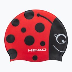 Dětská plavecká čepice HEAD Meteor RD červená/černá 455138