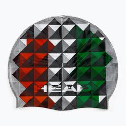 HEAD Flag Suede Rhoumb šedozelená plavecká čepice 455288