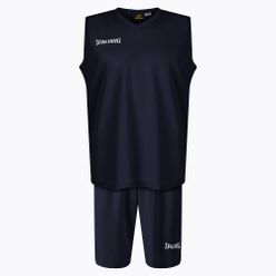 Spalding Atlanta 21 pánský basketbalový set šortky + dres námořnická modrá SP031001A222
