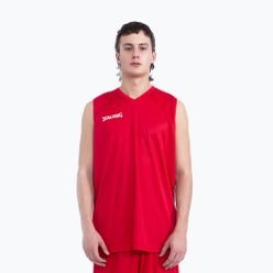 Spalding Atlanta 21 pánská basketbalová souprava šortky + dres červená SP031001A223