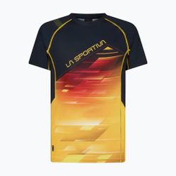 Pánské běžecké tričko LaSportiva Wave žluto-fčerné P42999100