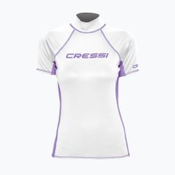 Dámské plavecké tričko Cressi Rash Guard S/SL bílo-fialové LW476802