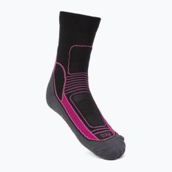 Dámské trekové ponožky Mico Medium Weight Crew Hike Extra Dry šedo-růžové CA03022