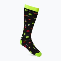 Dětské ponožky Mico Medium Weight Warm Control Ski černá/žlutá CA02699