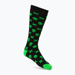 Dětské ponožky Mico Medium Weight Warm Control Ski černo-zelené CA02699