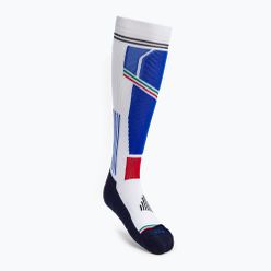 Středně těžké lyžařské ponožky Mico M1 bílé a modré CA00102