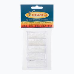 Stonfo řezané silikonové plovákové hadice bílé 218532