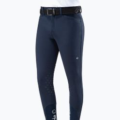 Pánské kalhoty s koleny Eqode by equiline Davis navy blue N54001
