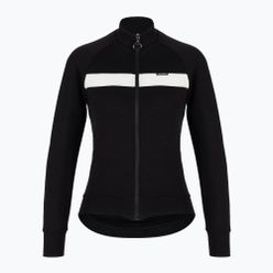 Pánská cyklistická mikina Santini Adapt Wool Thermal Jersey černá SP216075ADAPTWOOL