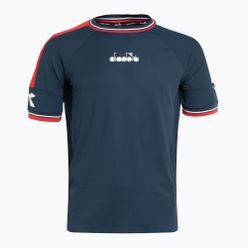 Pánské tenisové tričko Diadora Icon SS TS modrý DD-102.179126-60063