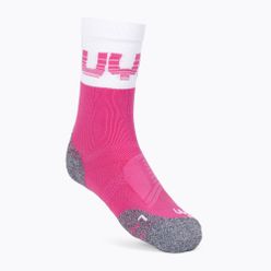 Dámské cyklistické ponožky UYN Light P075 bílo-růžové S100083