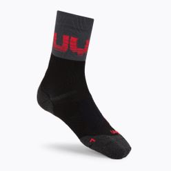 Pánské cyklistické ponožky UYN Light black /grey/hibiscus