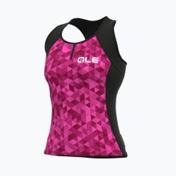 Dámský cyklistický dres Alé Triangles pink-black L21112543