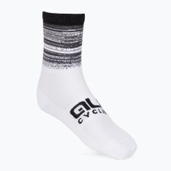Alé Scanner cyklistické ponožky černobílé L21181400
