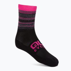 Cyklistické ponožky Alé Scanner černo-růžové L21181543