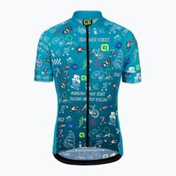 Dětský cyklistický dres Alé Maglia Mc Vibes modrý L22228461
