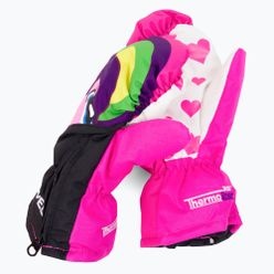 Dětské snowboardové rukavice Level Lucky Mitt růžové 4146