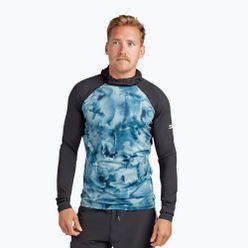 Dakine pánské plavecké tričko Hd Snug Fit Rashguard Hoodie blue/black DKA363M0004