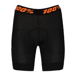 Dámské cyklistické boxerky s vycpávkami 100% Crux Liner černé STO-49902-001-10