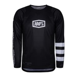 Pánský cyklistický dres 100% R-Core Jersey LS černý STO-41104-011-11
