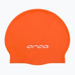 Orca Silikonová plavecká čepice oranžová DVA000