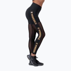 Dámské legíny NEBBIA Gold Mesh černá 8290110
