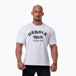 NEBBIA Golden Era pánské tréninkové tričko bílé 1920430