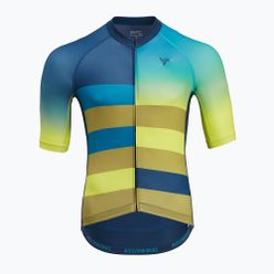 Pánský cyklistický dres SILVINI Mazzano modro-žlutá 3122-MD2042/32422