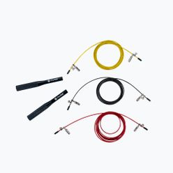 Švihadlo se zátěží Pure2Improve Jump Rope 3W1 se 3 odnímatelnými lany barevné 2333