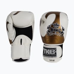 Boxerské rukavice Top King Muay Thai Empower bílé TKBGEM-01A-WH-GD-10