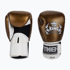 Boxerské rukavice Top King Muay Thai Empower bílé TKBGEM-02A-WH-GD-10