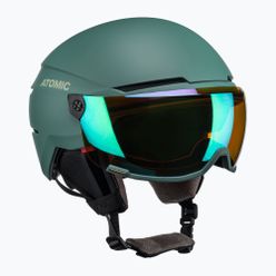Lyžařská helma ATOMIC Savor Visor Stereo zelená AN5006182