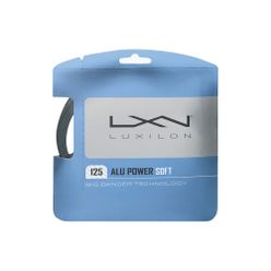 Tenisová struna Luxilon Alu Power Soft 125 stříbrná WRZ990101