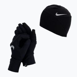 Nike Essential Running dámská čepice + rukavice černá NI-N.100.0595.082-M/L