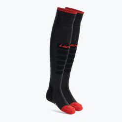 LENZ vyhřívané lyžařské ponožky Heat Sock 5.1 Toe Cap Regular Fit šedo-červené 1070