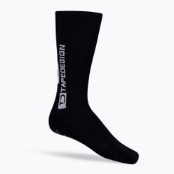 Pánské fotbalové ponožky Tapedesign protiskluzové černé TAPEDESIGN BLACK